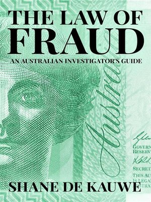cover image of The Law of Fraud--An Australian Investigator's Guide